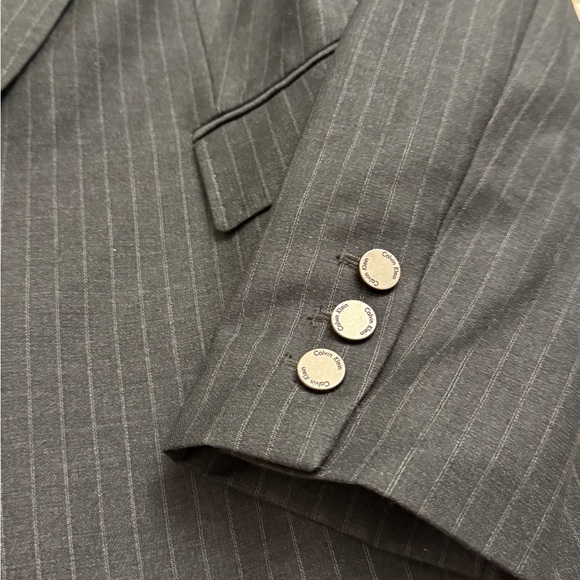 Calvin Klein Women’s Black Pinstripe Blazer - Picture 2 of 3
